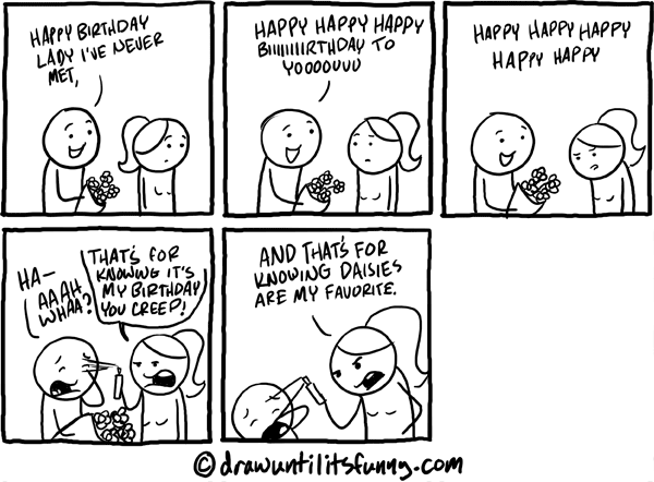 Draw Until It's Funny - Happy Happy Birthday.